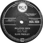 Cover of Jailhouse Rock / Treat Me Nice, 1958, Shellac