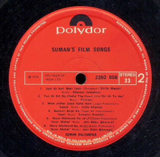 descargar álbum Suman Kalyanpur - Sumans Film Songs