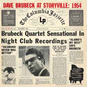 The Dave Brubeck Quartet - Dave Brubeck At Storyville: 1954 album cover