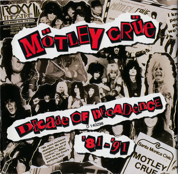 Mötley Crüe – Decade Of Decadence '81-'91 (1991, Slipcase, Bonus 