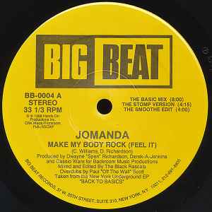 Jomanda - Make My Body Rock (Feel It) album cover