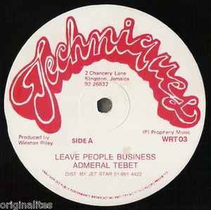 Admiral Tibet – Leave People Business (Vinyl) - Discogs