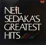 Cover of Neil Sedaka's Greatest Hits, , Vinyl
