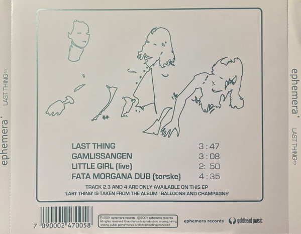 baixar álbum Ephemera - Last Thing EP