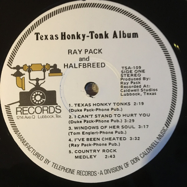 baixar álbum Ray Pack & Halfbreed - Texas Honky Tonk Album