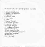 Cover of The Best Of N.W.A: The Strength Of Street Knowledge, 2007, CDr