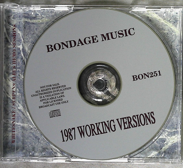 lataa albumi Whitesnake - 1987 Working Versions