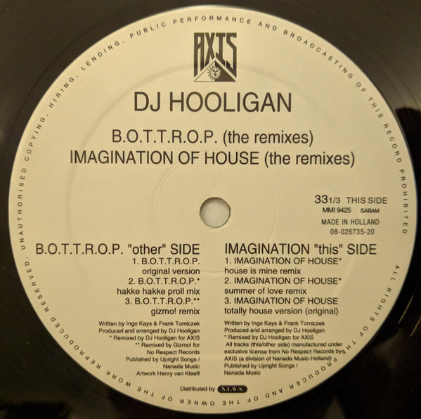 last ned album DJ Hooligan - BOTTROP Imagination Of House The Remixes