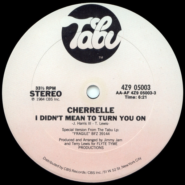 Cherrelle – I Didn't Mean To Turn You On (1984, Carrollton Pressing, Vinyl)  - Discogs