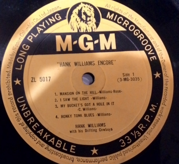 ladda ner album Hank Williams With His Drifting Cowboys - Hank Williams Encore
