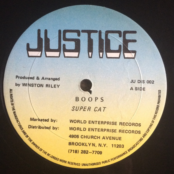 Super Cat – Boops / Cry For The Youth (1986, Vinyl) - Discogs