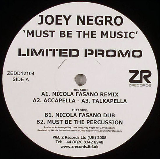 Joey Negro Featuring Taka Boom - Must Be The Music | Releases 