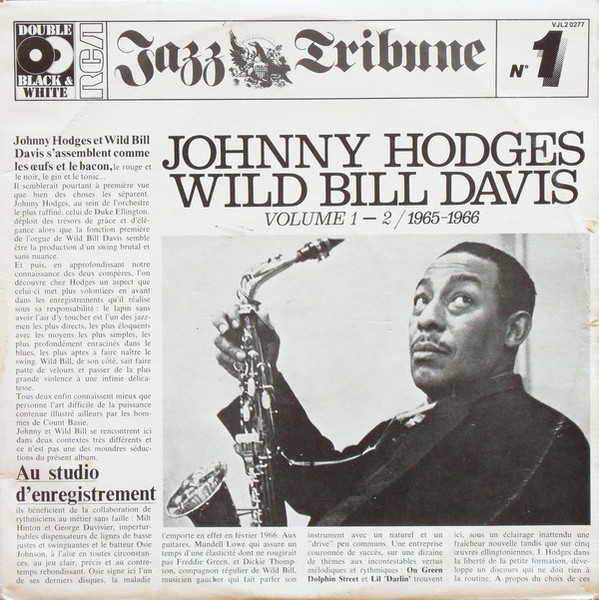 Johnny Hodges & Wild Bill Davis – Johnny Hodges And Wild Bill 