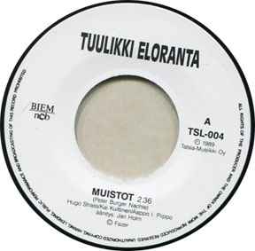 Tuulikki Eloranta - Muistot / Tää Rakkaus Kestänyt Ei album cover