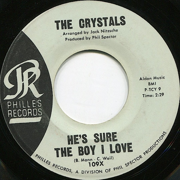 □LP THE CRYSTALS / HE´S A REBEL HE´S SURE THE BOY I LOVE