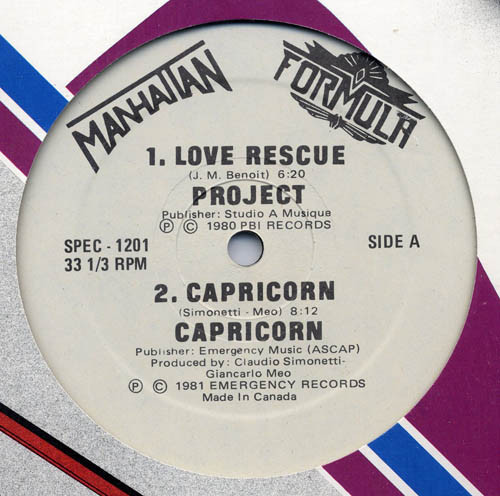 last ned album Project Capricorn Erotic Drum Band - Love Rescue Capricorn Action 78