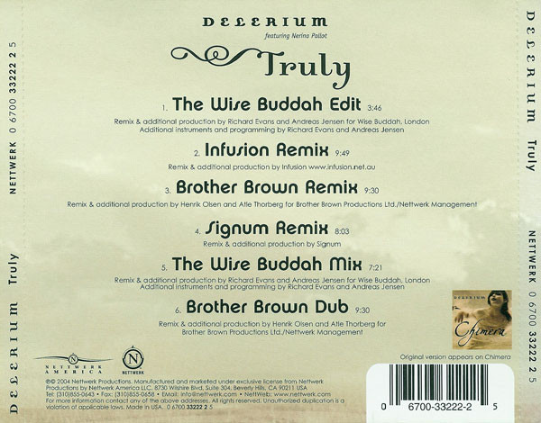 télécharger l'album Download Delerium Featuring Nerina Pallot - Truly album