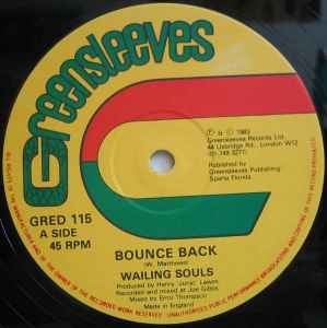 Wailing Souls - Bounce Back / Sweetie album cover