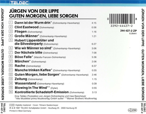 descargar álbum Jürgen Von Der Lippe - Guten Morgen Liebe Sorgen