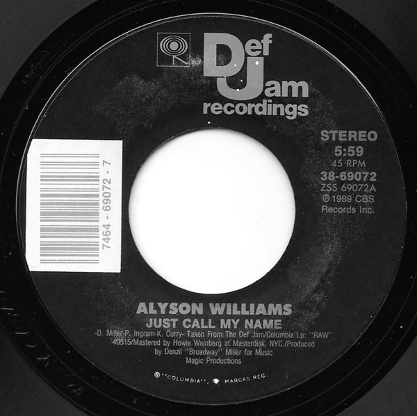 descargar álbum Alyson Williams - Just Call My Name I Need Your Lovin Remix
