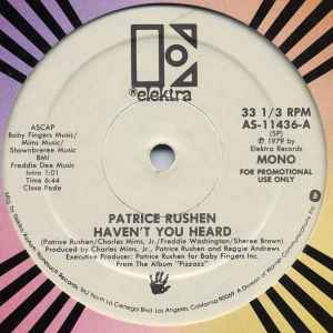 Patrice Rushen - Haven't You Heard album cover