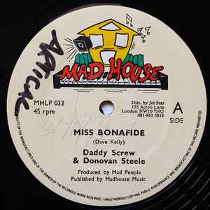 Daddy Screw - Miss Bonafide album cover
