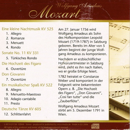 descargar álbum Mozart - Die Meisterwerke