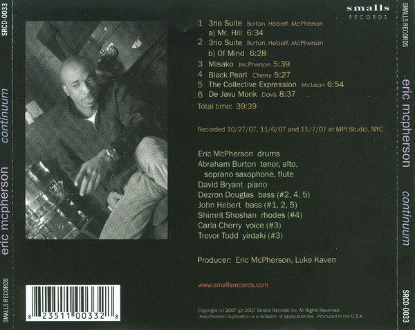 télécharger l'album Eric McPherson - Continuum