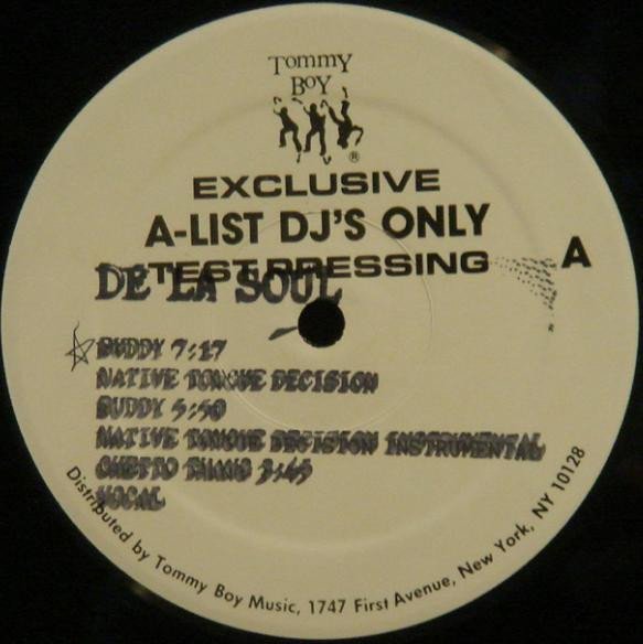 De La Soul – Buddy & Ghetto Thang (1989, Vinyl) - Discogs