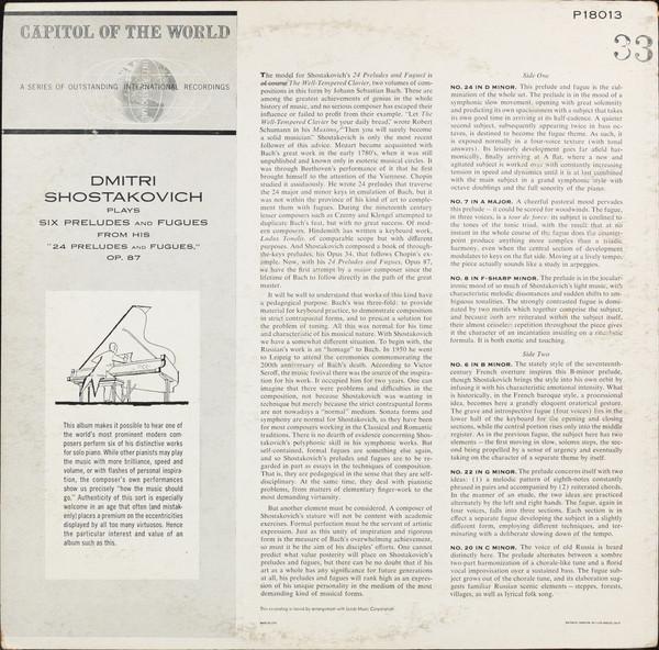 Album herunterladen Shostakovich - Shostakovich Plays Shostakovich Six Preludes And Fugues
