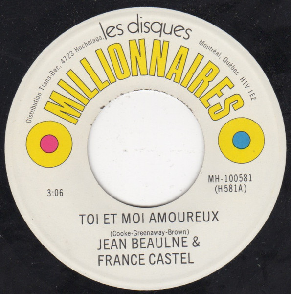 Jean Beaulne France Castel Toi Et Moi Amoureux Vinyl Discogs