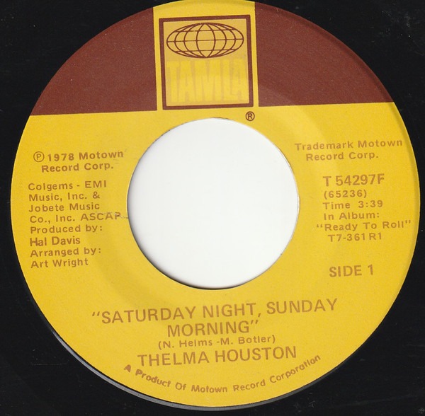 Thelma Houston – Saturday Night, Sunday Morning (1979, Vinyl 