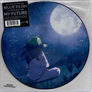 BLUE VINYL---- BILLIE EILISH No Time to Die 7 SINGLE RECORD Instrumental  0112
