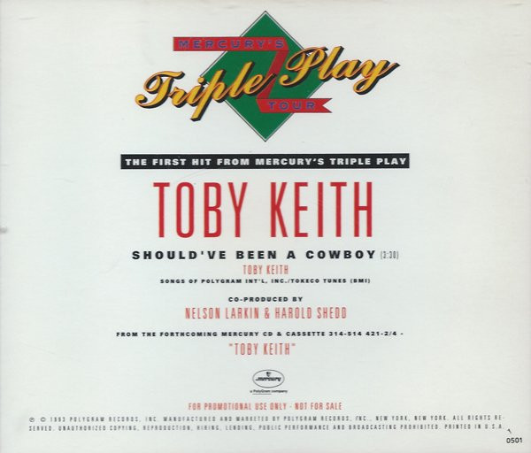 Toby Keith - Should've Been A Cowboy CD – uDiscover Music