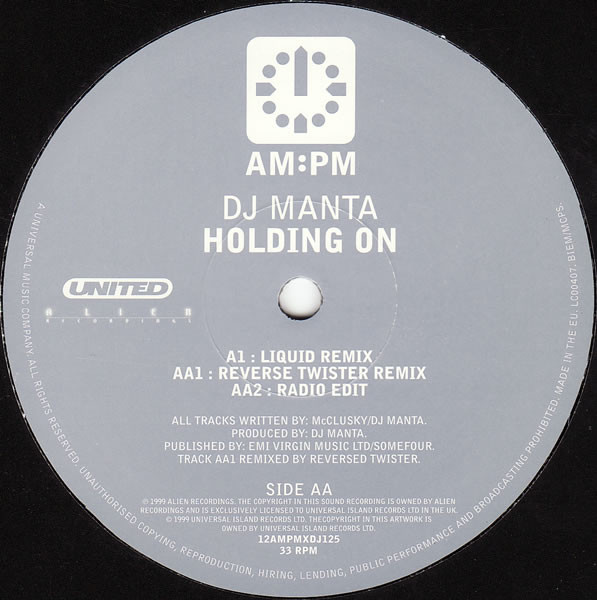 ladda ner album DJ Manta - Holding On