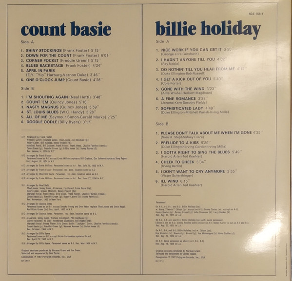 ladda ner album Count Basie Billie Holiday - Count Basie Billie Holiday