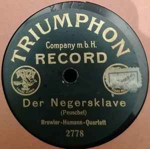 Browier-Hamann-Quartett - Der Negersklave / Muttersegen album cover