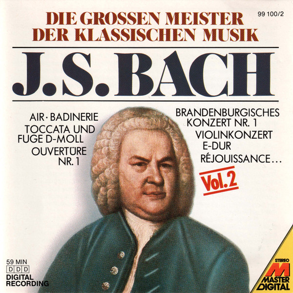 Masters Of Classical Music, Vol.2: J.S. Bach (1988, CD) - Discogs