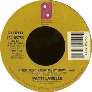 Patti LaBelle - If You Don't Know Me By Now - Part 1 album cover