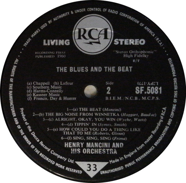 last ned album Henry Mancini - The Blues And The Beat