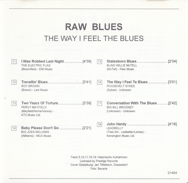 baixar álbum Various - The Way I Feel The Blues
