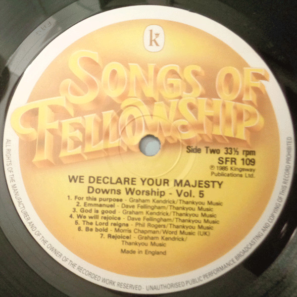 baixar álbum Unknown Artist - We Declare Your Majesty Downs Worship Volume 5