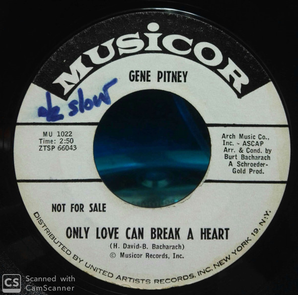 Gene Pitney Only Love Can Break A Heart Releases Discogs