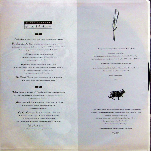 David Sylvian - Secrets Of The Beehive [Vinyl] | Virgin (VL2471) - 6
