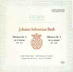 Cover of Obertura Nr. 2 En Si Menor, BWV 1067 / Obertura Nr. 3 En Re Mayor, BWV 1068, 1967, Vinyl