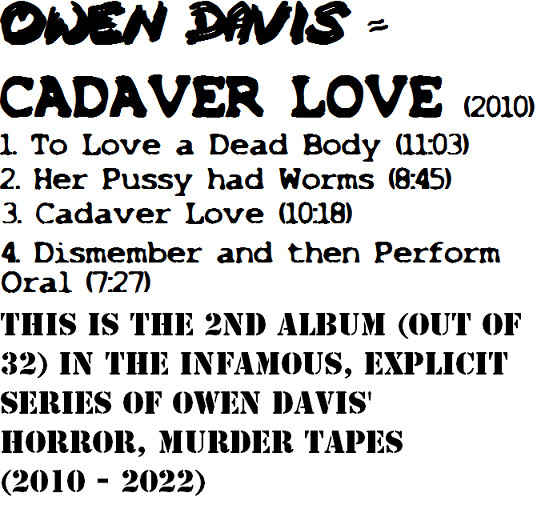 last ned album Owen Davis - Cadaver Love