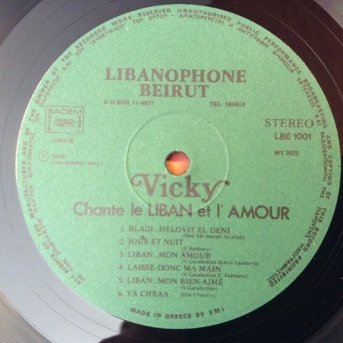 descargar álbum Vicky - Chante Le Liban Et Lamour