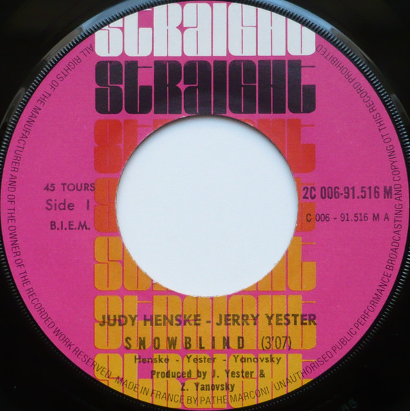 descargar álbum Judy Henske & Jerry Yester - Snowblind Horses On A Stick