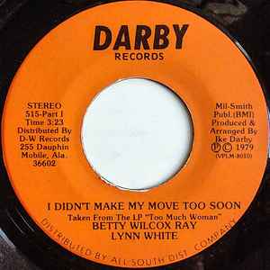 Lynn White - I Didn't Make My Move Too Soon album cover