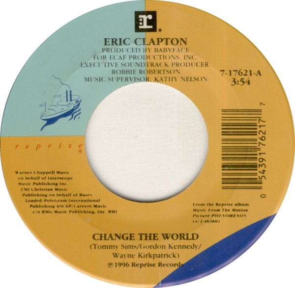 Eric Clapton – Change The World (1996, CD) - Discogs